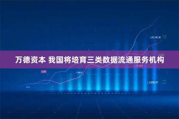 万德资本 我国将培育三类数据流通服务机构